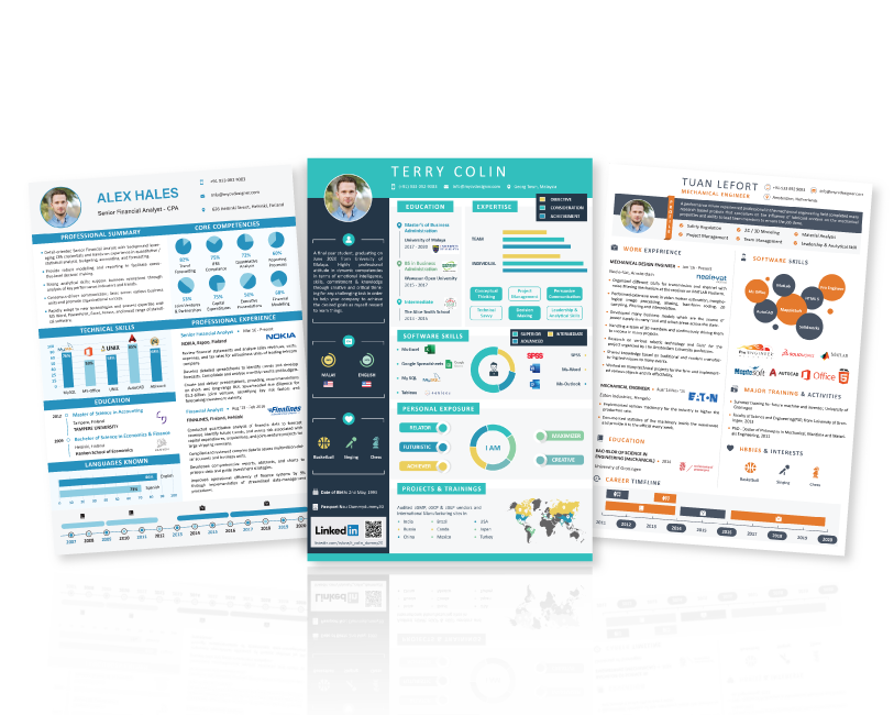 Writing Resume Illustration