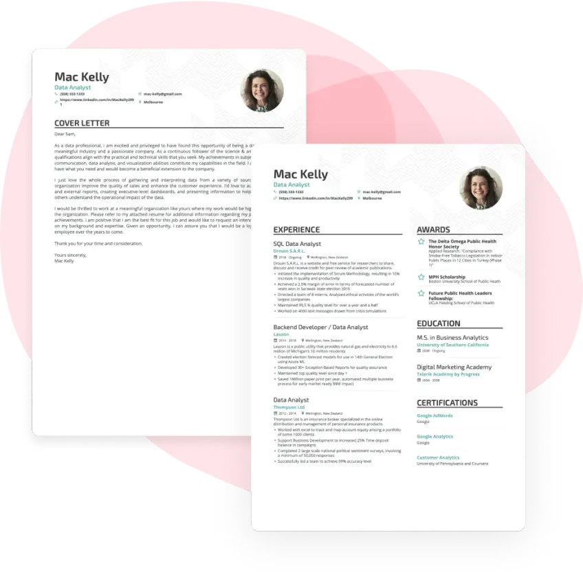 Cover letter templates