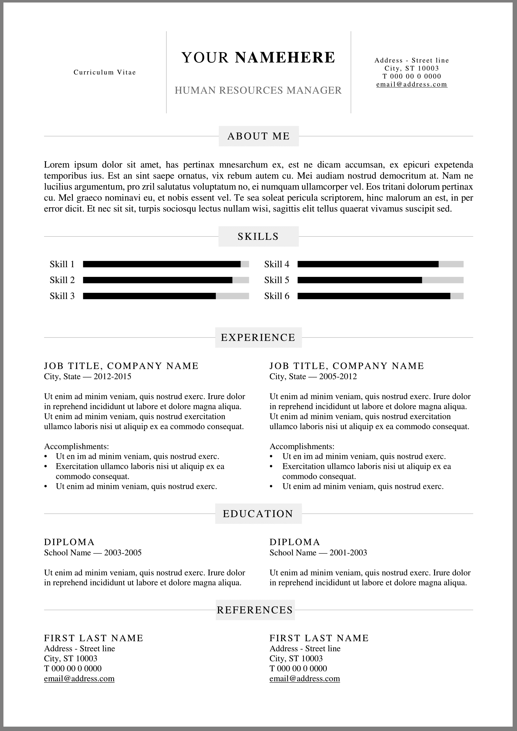 Resume of Jonathan Wright